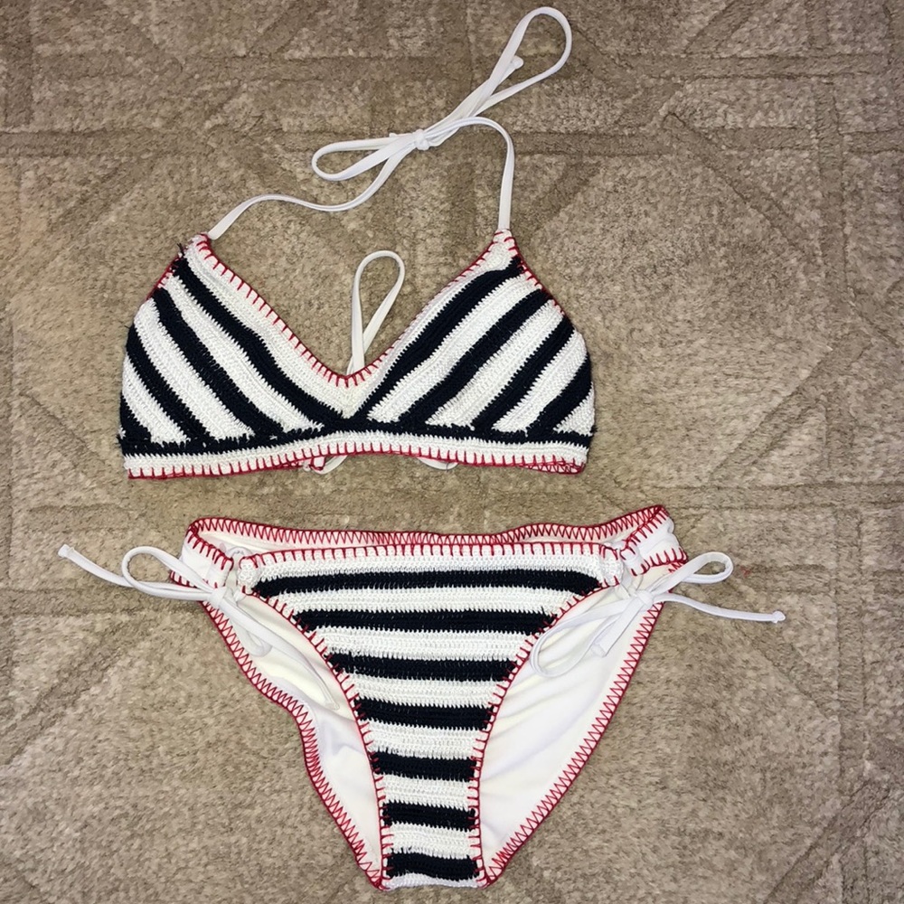 red white & blue bikini